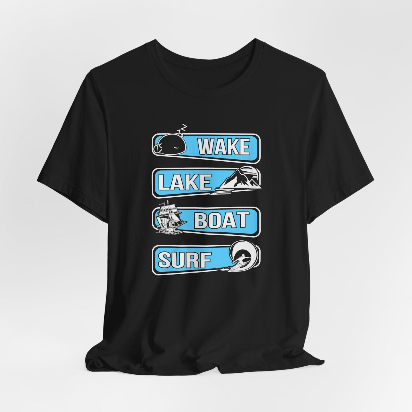 Wake, Lake, Boat, Surf