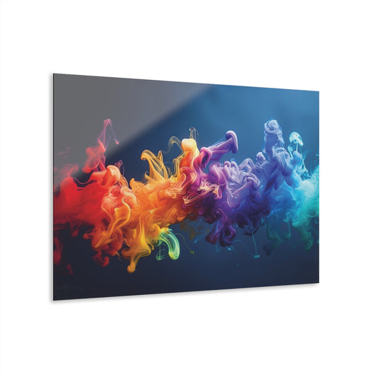 Fluid Smoke Art Acrylic Print