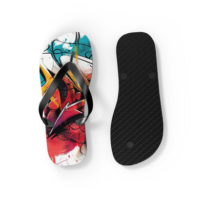 Graffiti Theme Flip-Flops