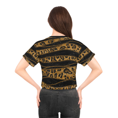 Animal Print (AOP) Crop Tee