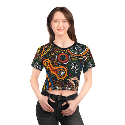 Aboriginal Art (AOP) Crop Tee