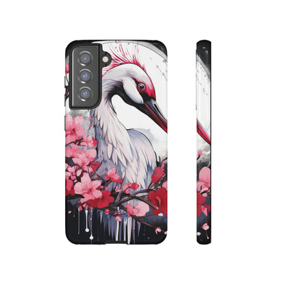 Cranes in Flight: Red-Crowned Crane Phone Case