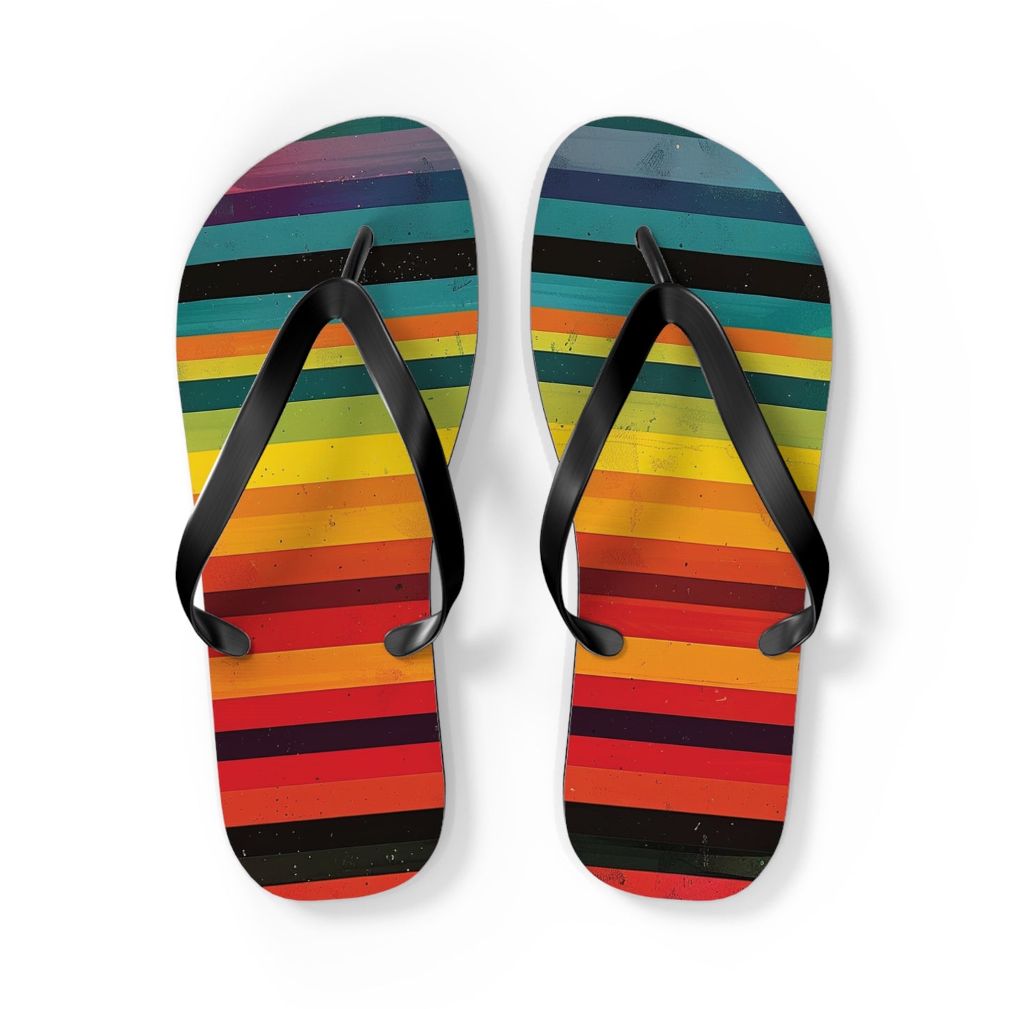 Colorful Stripes  Flip-Flops