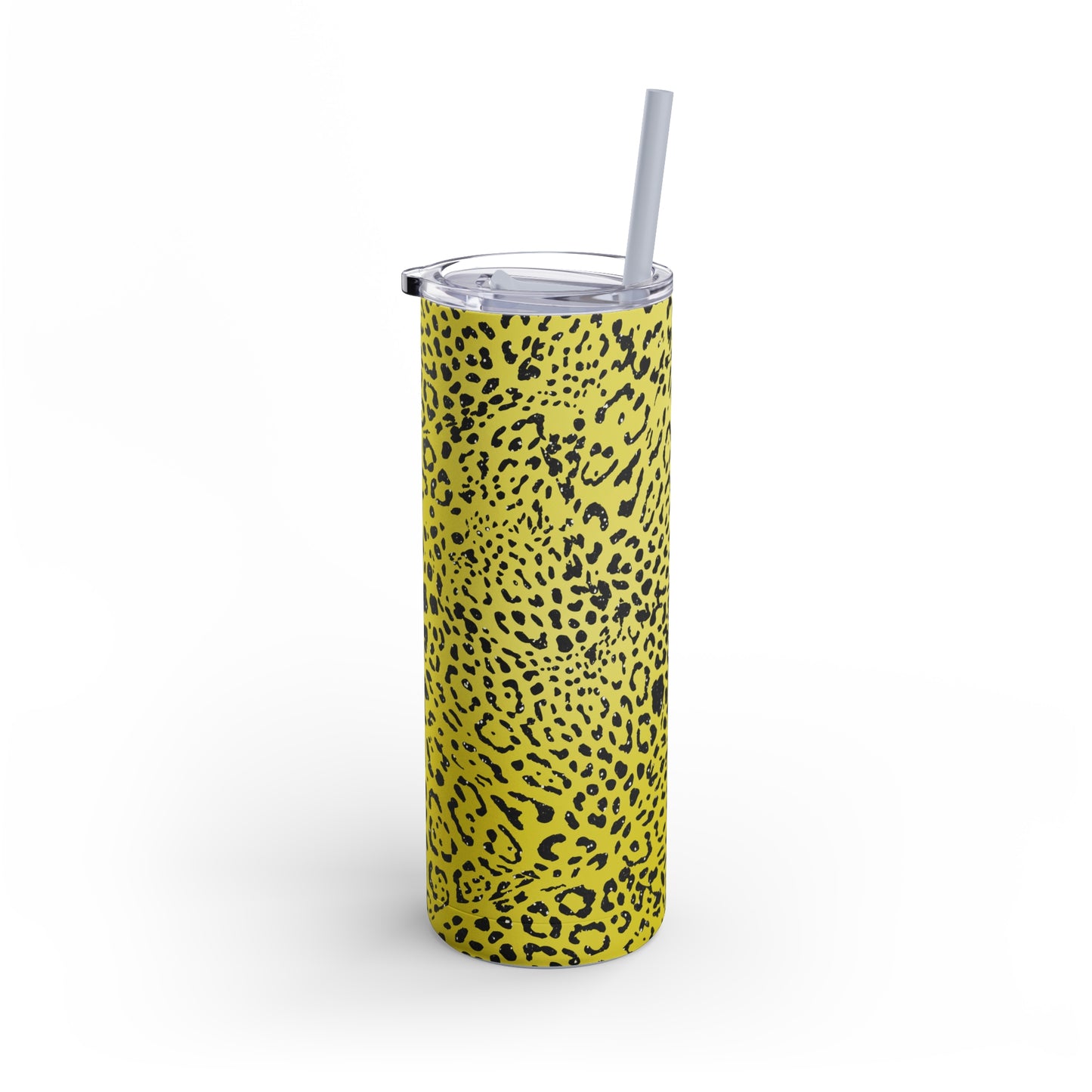 Animal Print Yellow 03 - 20oz Skinny Matte Tumbler