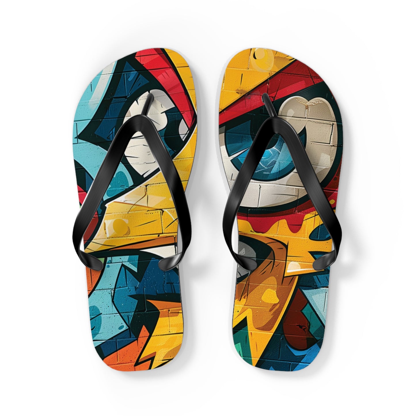 Graffiti Theme Flip-Flops