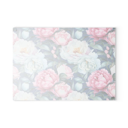 Floral Glass Cutting Board