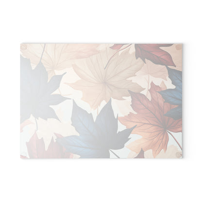 Autumn Floral Glass Cutting Board