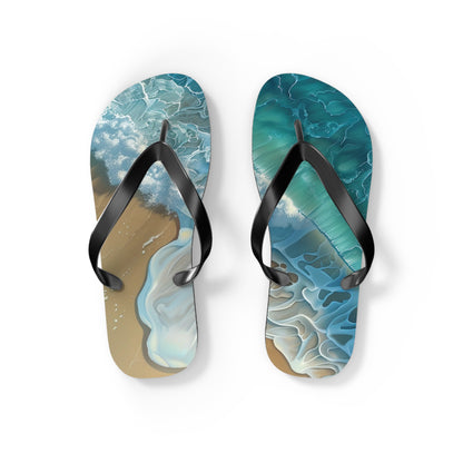 Sand Shore Ocean Waves  Flip-Flops