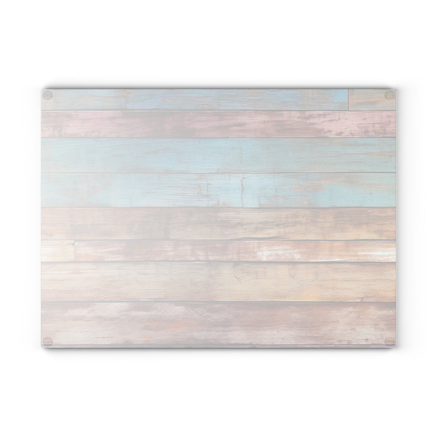 Wooden Print Glass Cutting Board