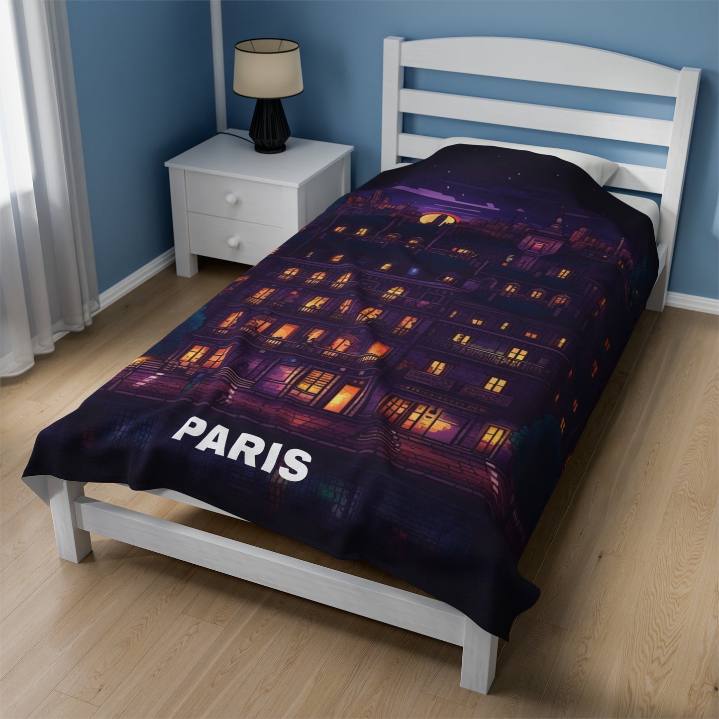 Paris Velveteen Plush Blanket