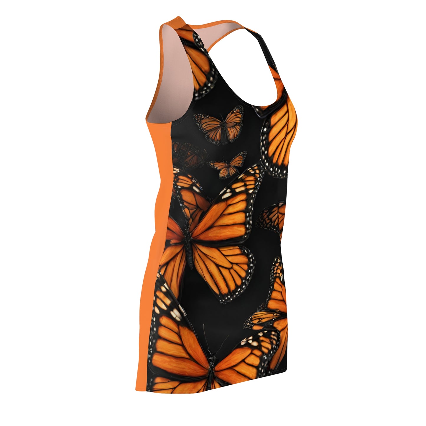 Butterfly Pattern Women's Cut & Sew Racerback Dress