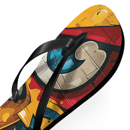 Graffiti Theme Flip-Flops