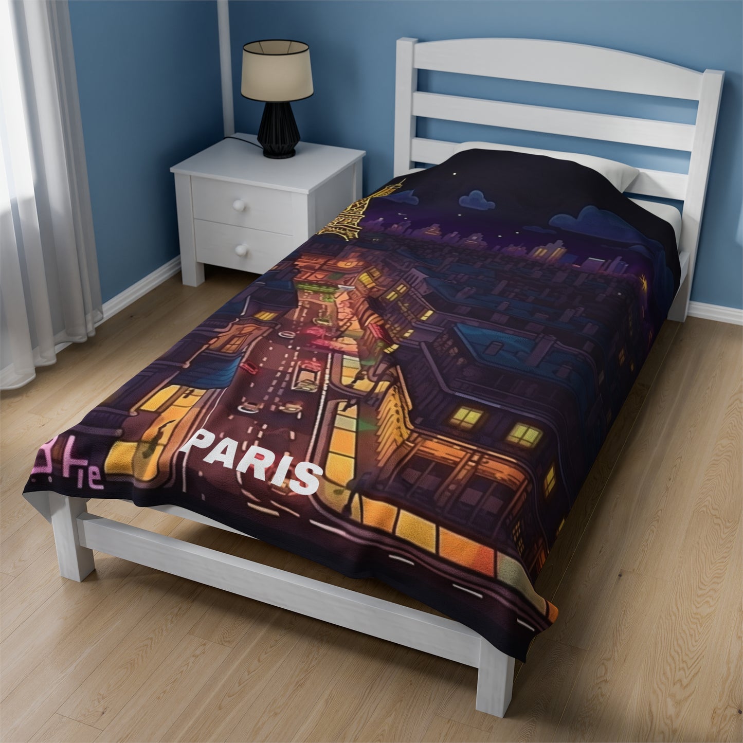 Paris Velveteen Plush Blanket