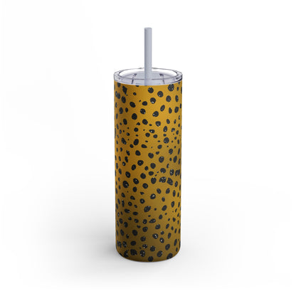 Animal Print Amber 01 - 20oz Skinny Matte Tumbler