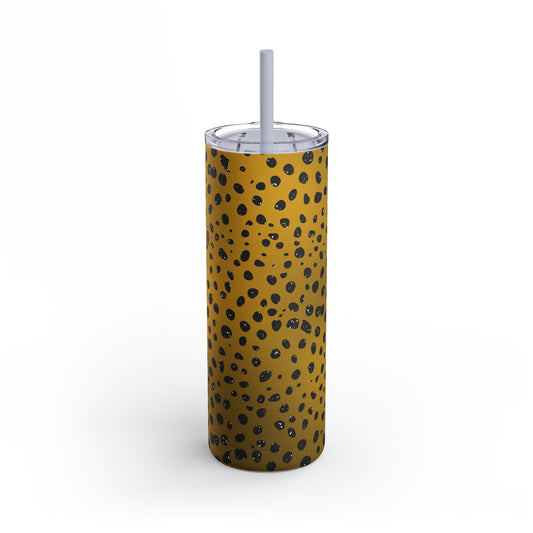 Animal Print Amber 01 - 20oz Skinny Matte Tumbler