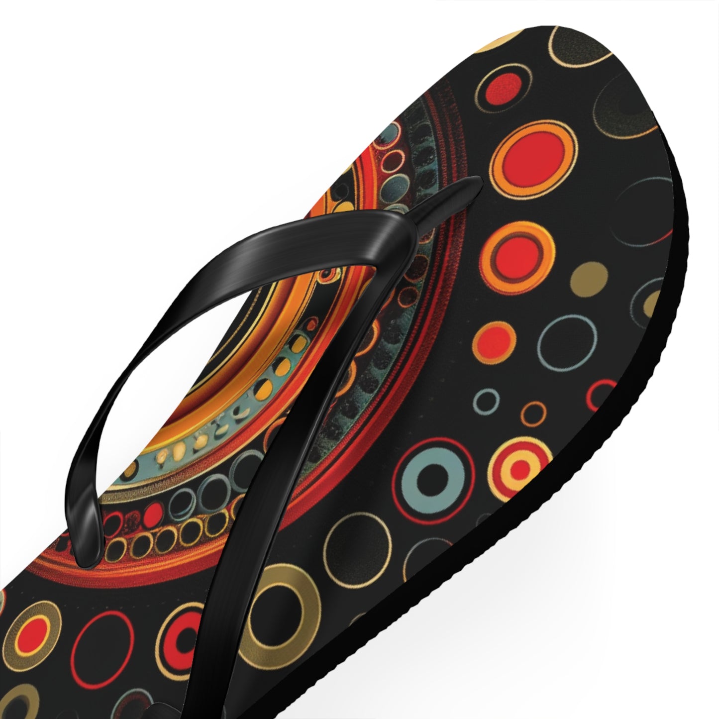 Abstract Decorative Circles  Flip-Flops