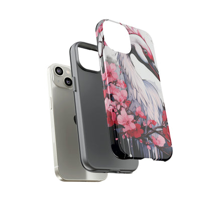 Cranes in Flight: Red-Crowned Crane Phone Case