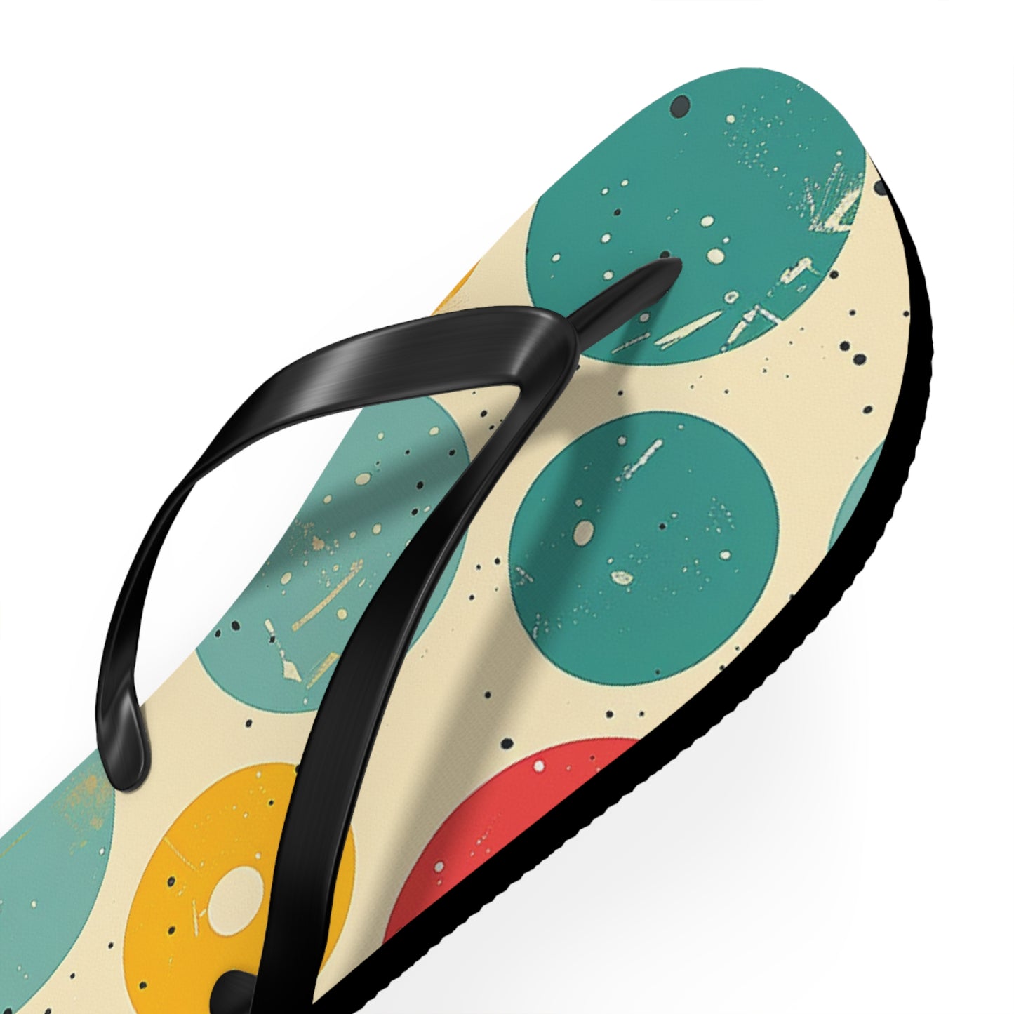 Colorful Polka Dot Patter Flip-Flops