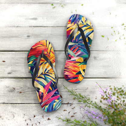 Abstract Tropics Pattern Flip-Flops