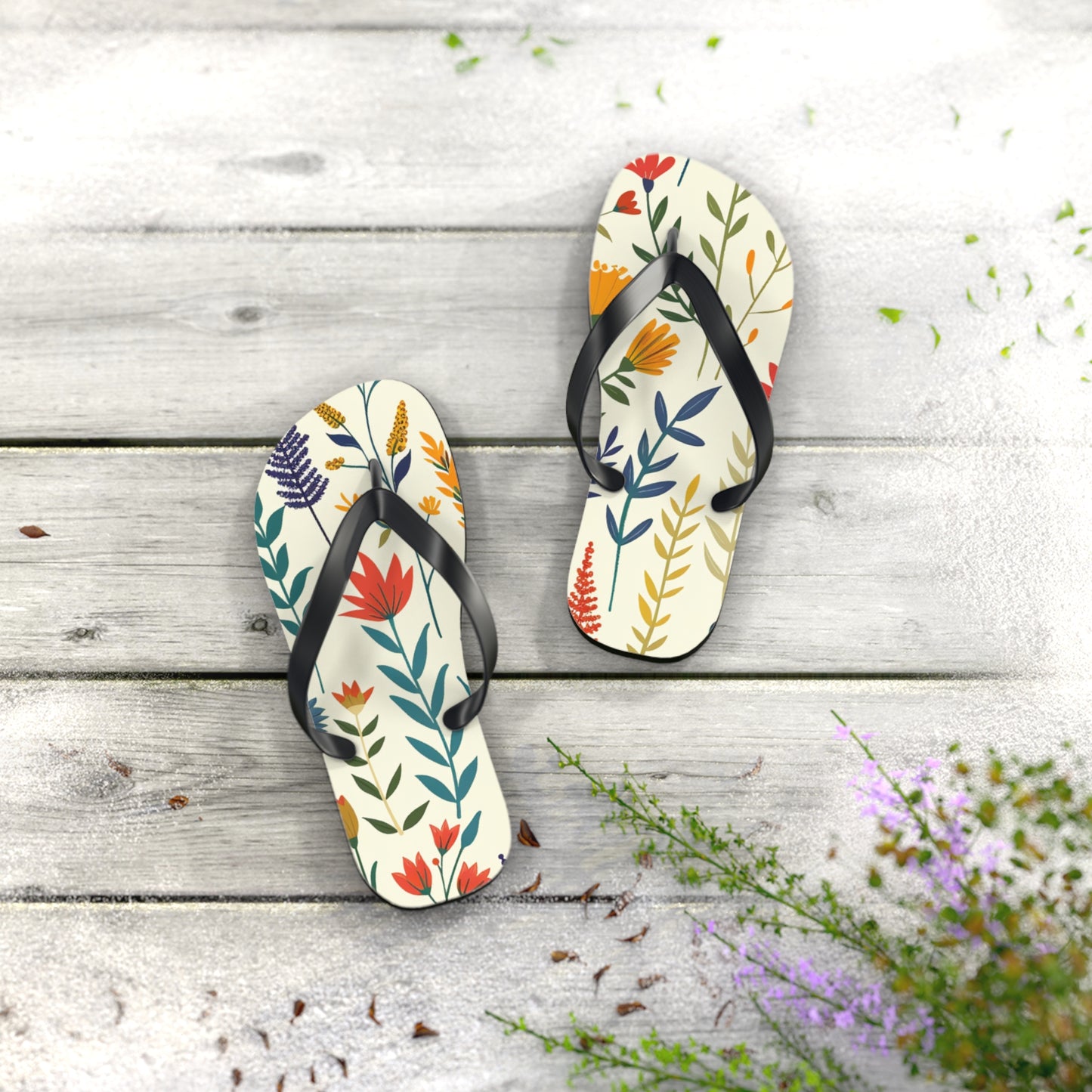 Garden Plants Flip-Flops