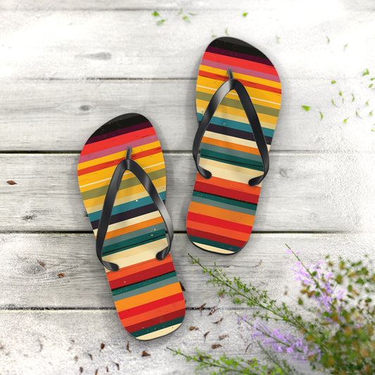 Colorful Stripes  Flip-Flops