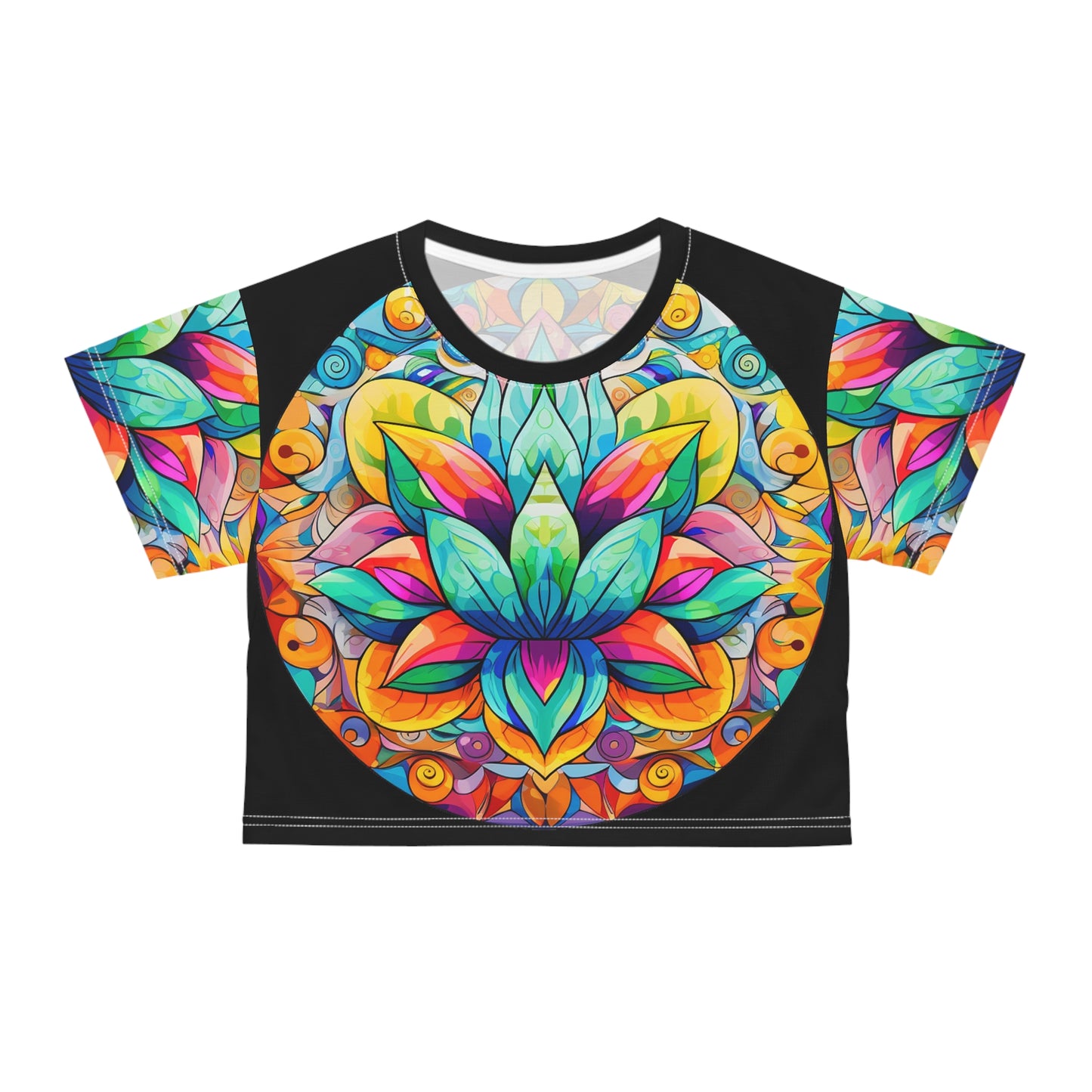 Mandala Art (AOP) Crop Tee