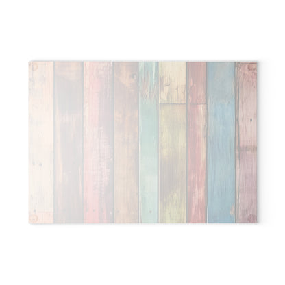 Wooden Print Glass Cutting Board