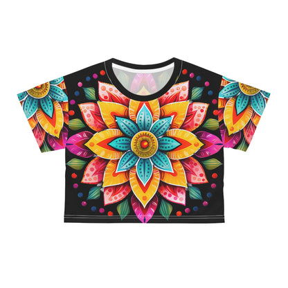 Mandala Art (AOP) Crop Tee