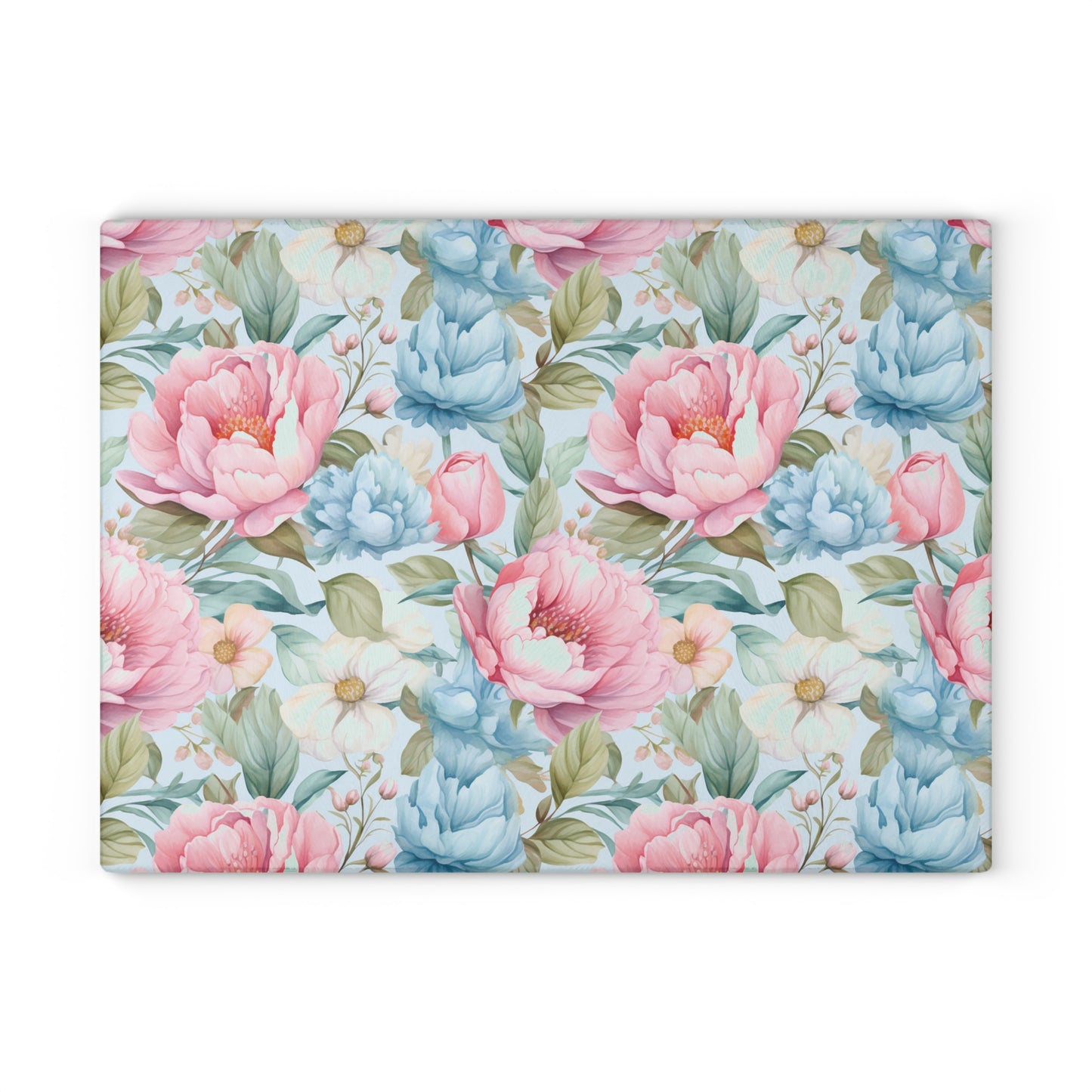 Floral Glass Cutting Board