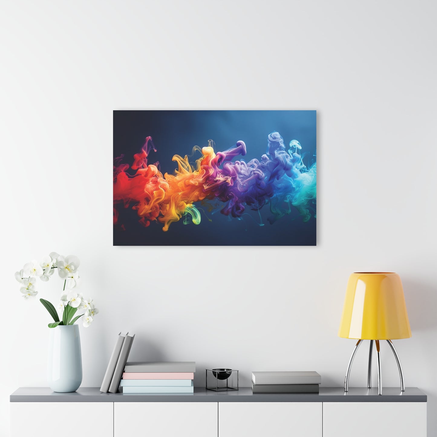 Fluid Smoke Art Acrylic Print