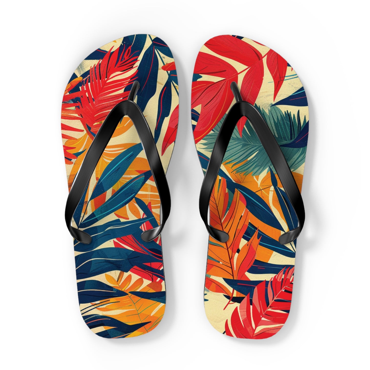 Abstract Tropics Pattern Flip-Flops