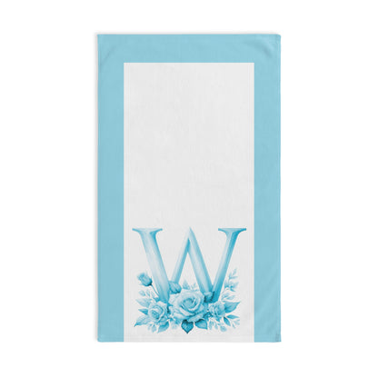 Alphabet Flowers Bathroom Hand Towel