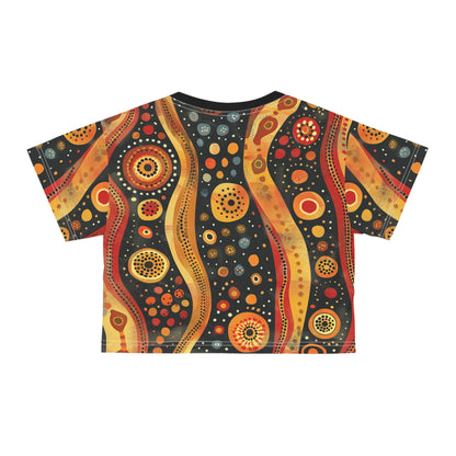 Aboriginal Art (AOP) Crop Tee