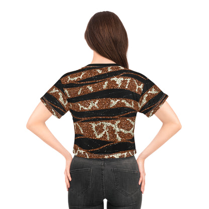 Animal Print (AOP) Crop Tee