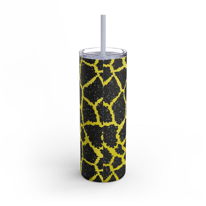 Animal Print Yellow 02 - 20oz Skinny Matte Tumbler