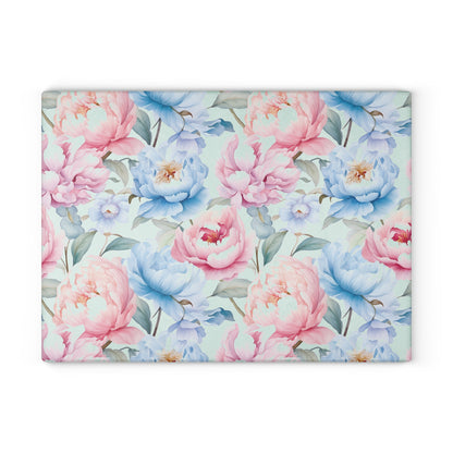 Floral Glass Cutting Board