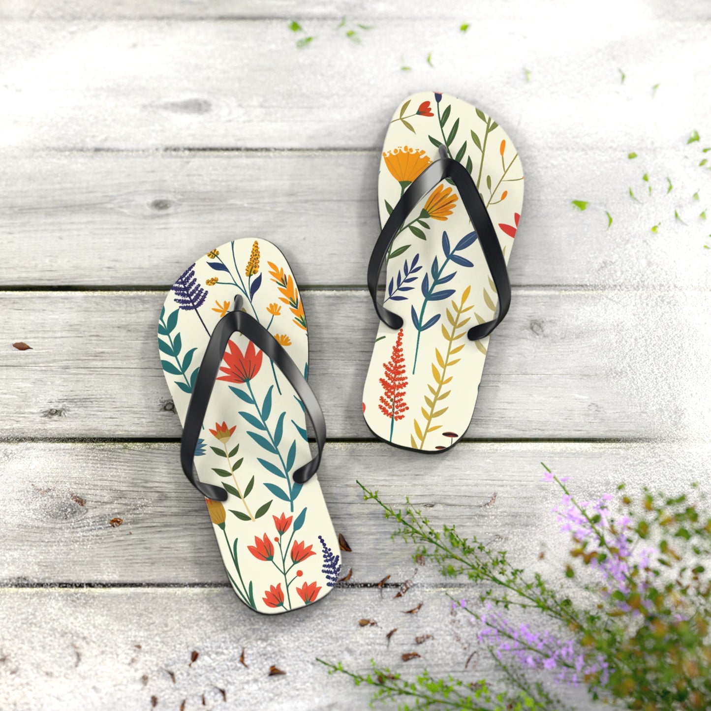 Garden Plants Flip-Flops