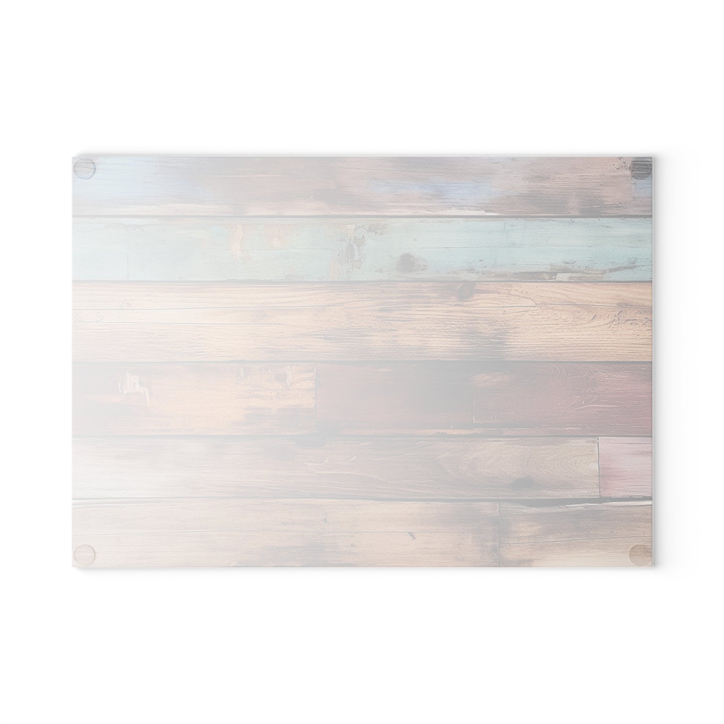 Wooden Print Glass Cutting Board