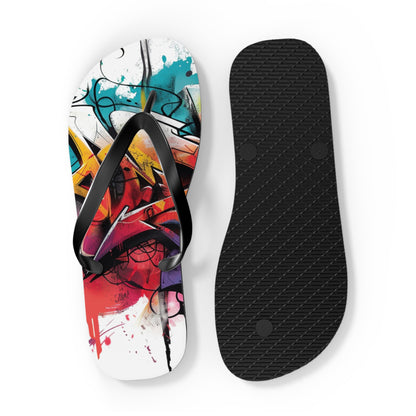 Graffiti Theme Flip-Flops