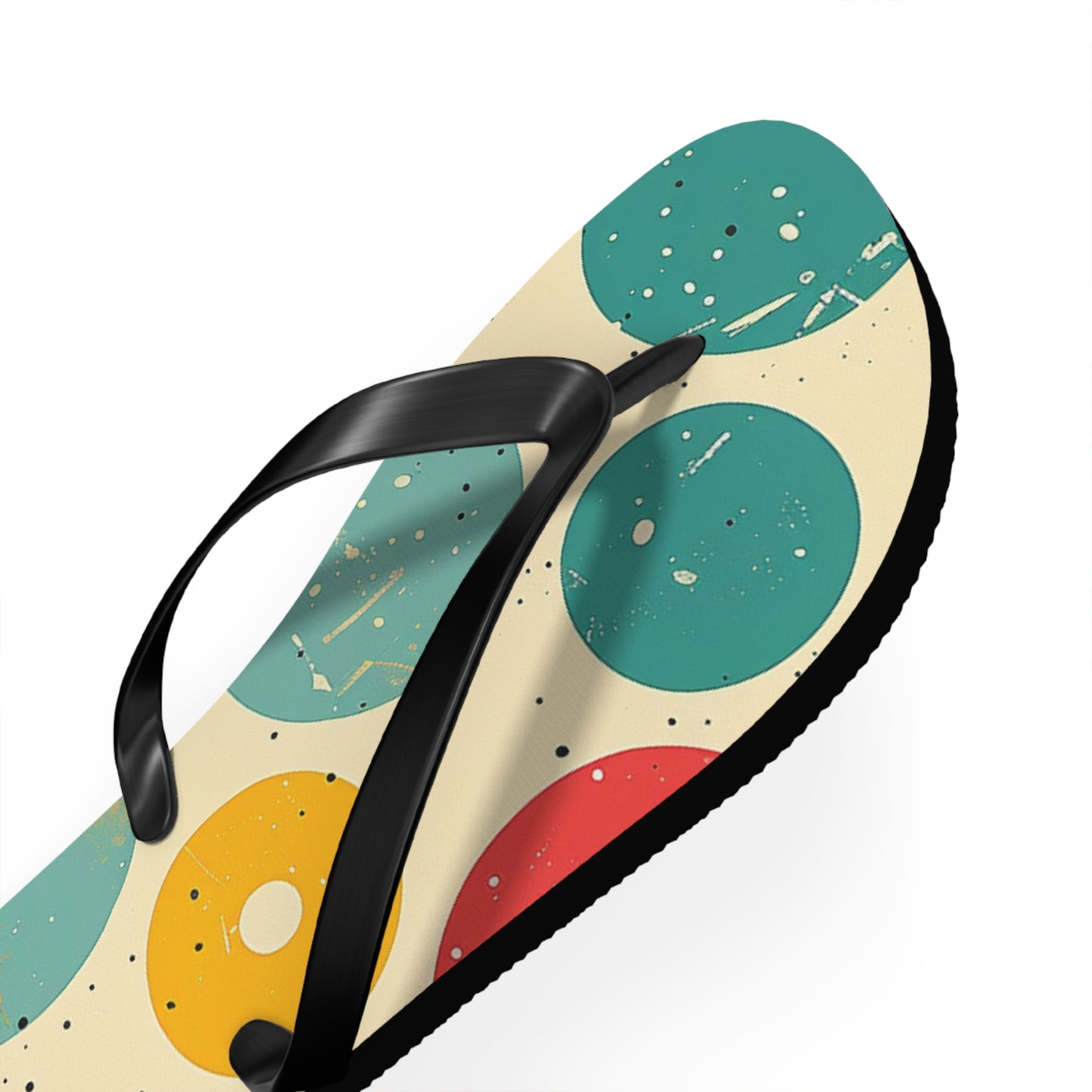 Colorful Polka Dot Patter Flip-Flops