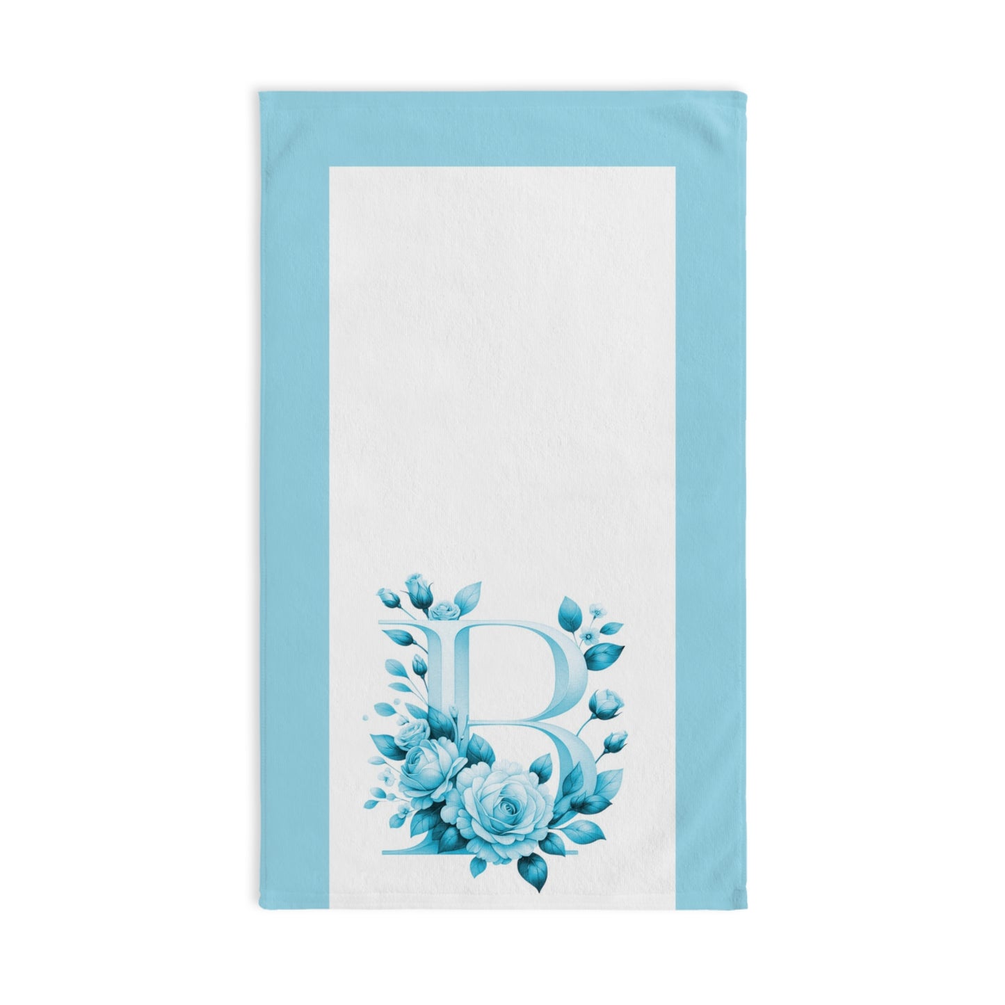 Alphabet Flowers Bathroom Hand Towel