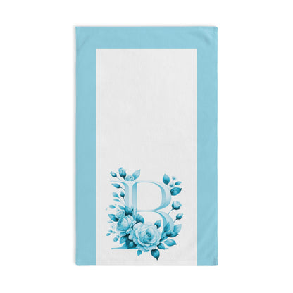 Alphabet Flowers Bathroom Hand Towel