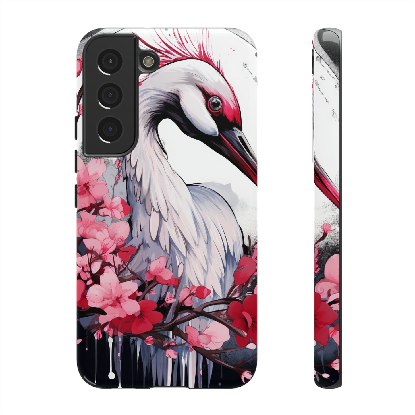 Cranes in Flight: Red-Crowned Crane Phone Case