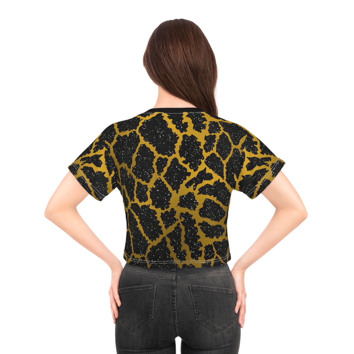 Animal Print (AOP) Crop Tee