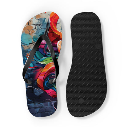 Graffiti Theme Flip-Flops