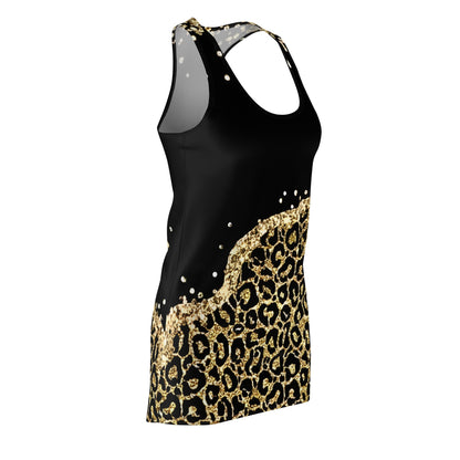 Leopard Pattern Women's Cut & Sew Racerback Dress