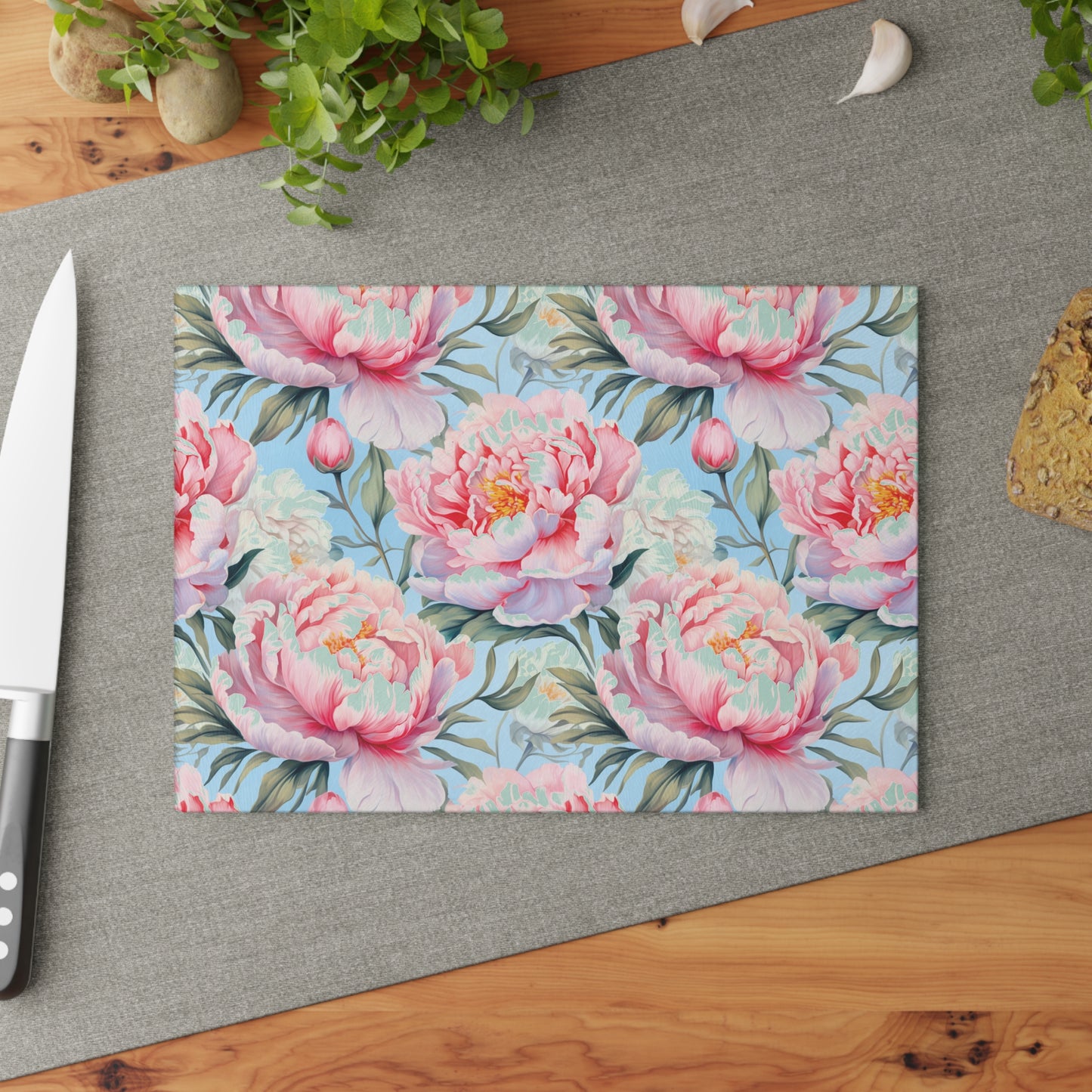 Floral Glass Cutting Board