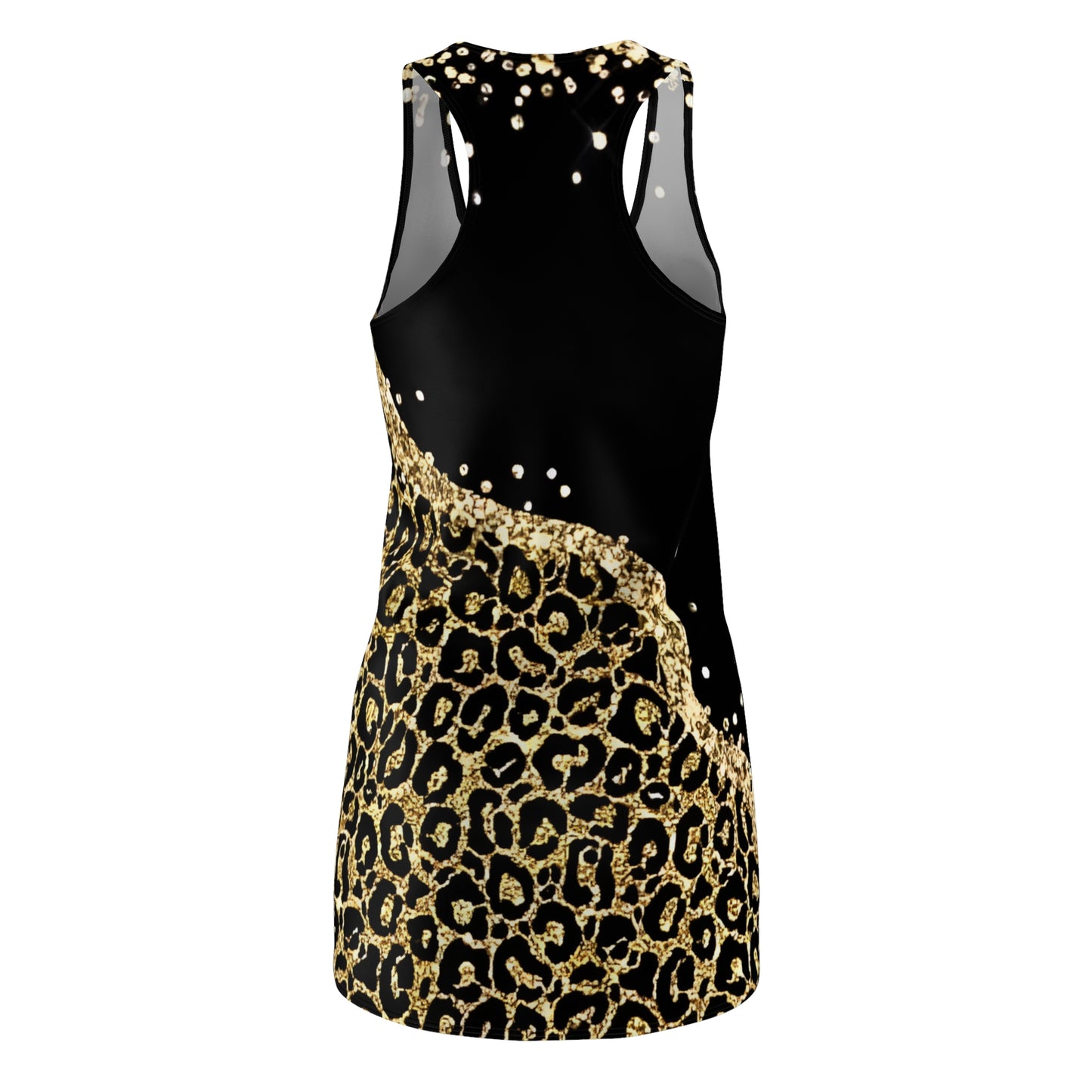 Leopard Pattern Women's Cut & Sew Racerback Dress