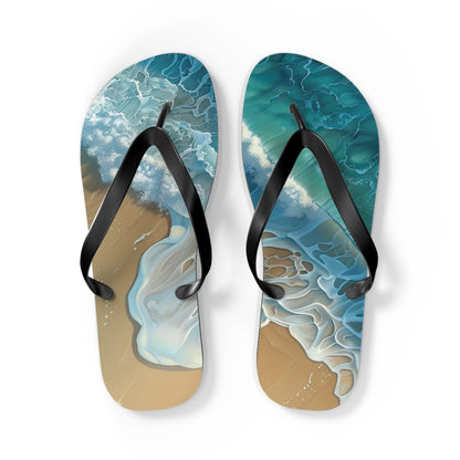 Sand Shore Ocean Waves  Flip-Flops