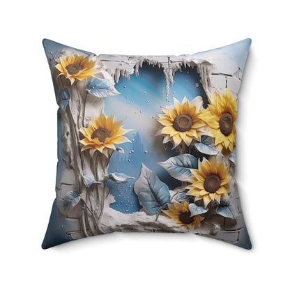 3D Print Spun Polyester Square Pillow